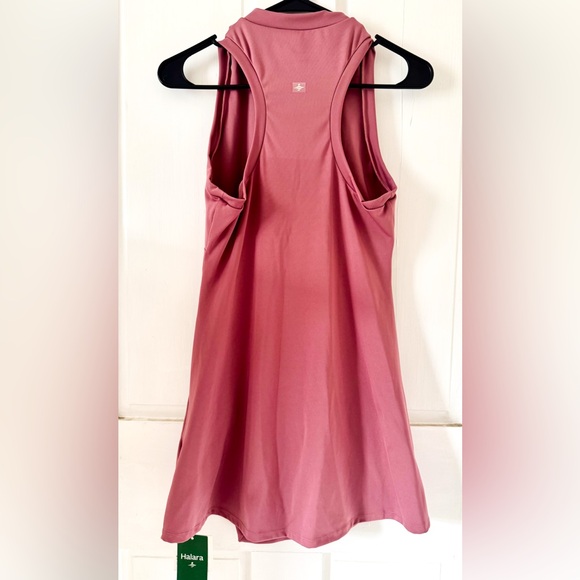 New! HALARA Zipper Racerback Split 2 piece Mini Tennis Active Dress - Picture 6 of 7